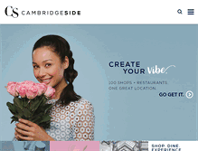 Tablet Screenshot of cambridgeside.com